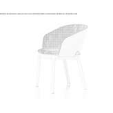 Armchair with armrests Magadino