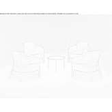 Upholstered armchair with armrests Peckham