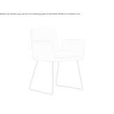 Armchair with armrests based on a sled Austell