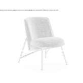 Armchair upholstered with fabric Awirs