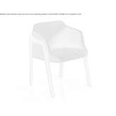 Upholstered armchair with armrests Uffculme