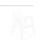 Upholstered armchair with armrests Wapielsk