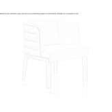 Leather armchair with armrests and ash structure Fiesole