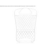 High-back armchair Buchen