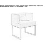 Armchair with armrests based on a sled Cardeto