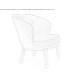 Upholstered armchair with armrests Nandy