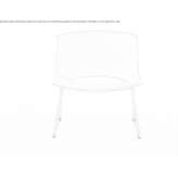 Armchair made of polypropylene, based on a sleigh Bonanza