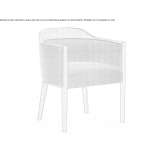 Fabric armchair with armrests Teesdorf