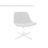 Swivel armchair with 4-star base Deza