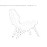 Armchair upholstered with fabric Wapielsk