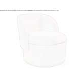 Leather upholstered armchair Medlov