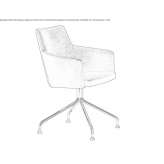 A trestle chair with armrests Siror