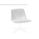 Swivel, upholstered chair with a 4-star base Vihanti