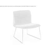 Upholstered armchair based on a sled Gigant