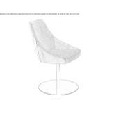 Swivel armchair, upholstered Godley