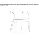 Upholstered armchair with armrests Zarkos