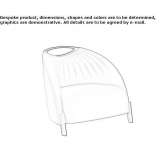 Fabric armchair Yoxall