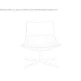 Polyurethane armchair with a 4-star base Sedico