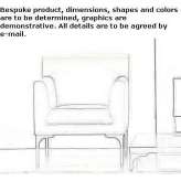 Leather upholstered armchair Kalpaki