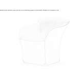 Leather upholstered armchair Wales