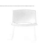 Upholstered armchair based on a sled Bonanza