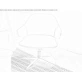 Leather swivel armchair with 4-star base and armrests Owenton