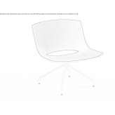 Swivel, upholstered trestle chair Bonanza