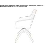 Swivel chair on trestles Louros