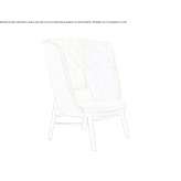 Upholstered armchair with high backrest Urduna