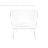 Upholstered armchair Cossack