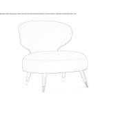 Fabric armchair Hillston