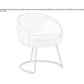 Upholstered armchair with armrests Porlezza