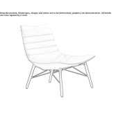Leather upholstered armchair Sedico