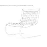 Tanned leather armchair with supports Chlmec