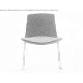 Upholstered armchair based on a sled Lostau
