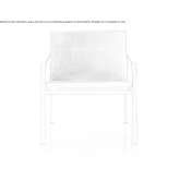Leather upholstered armchair with armrests Tulln