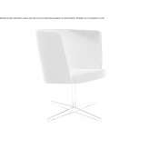 Swivel armchair, upholstered, with armrests Clarcona