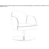 Upholstered armchair with armrests Zarkos