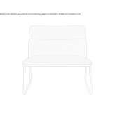 Upholstered armchair based on a sled Yavoriv