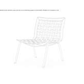 Tanned leather armchair Abaran