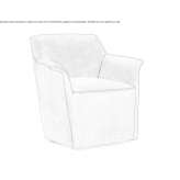 Swivel chair with armrests Chauche