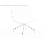 Polypropylene armchair on trestles Bonanza