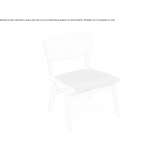 Beech armchair with integrated cushion Kunda