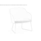 A wooden chair based on a sled with armrests Pomi