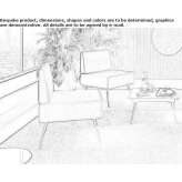 Fabric armchair Cenad