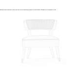 Fabric armchair Goleszow