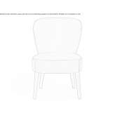 Fabric armchair Toila