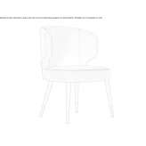 Fabric armchair Hresa