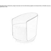 Fabric armchair with armrests Bihain