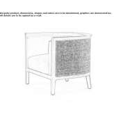 Upholstered armchair with armrests Kunzing